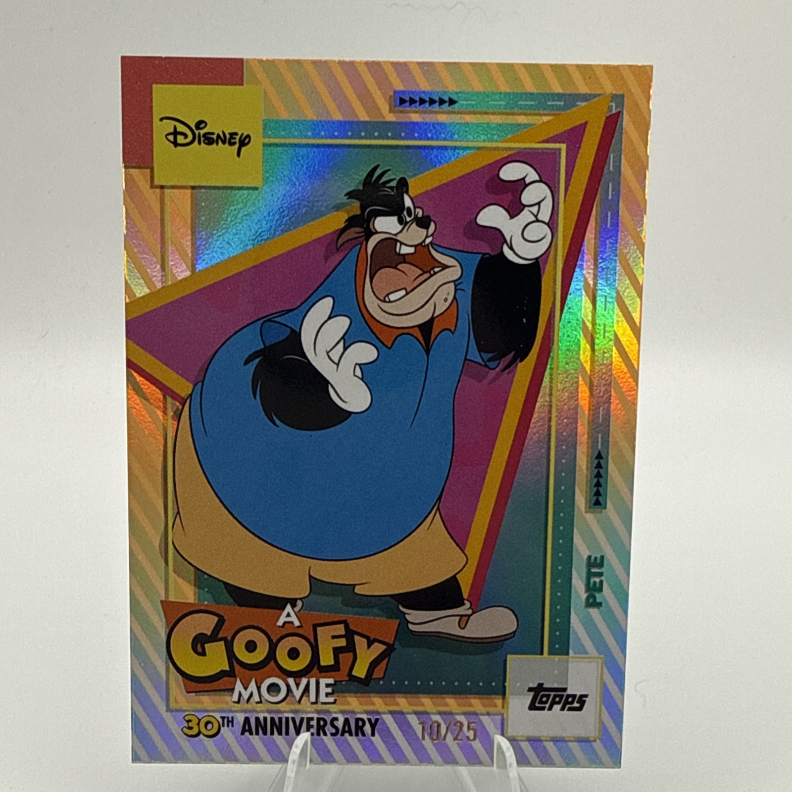 2026 Topps Disney Neon Pete AGM-2 A Goofy Movie 30th Anniversary Foil /25