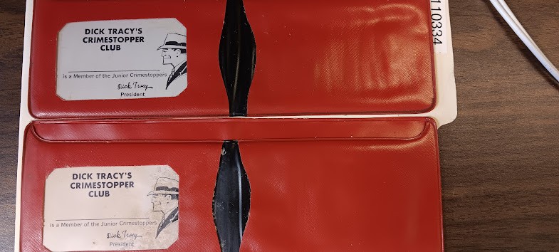 Vintage 1960s Dick Tracy Crime Stopper Club Wallets Set Of Two