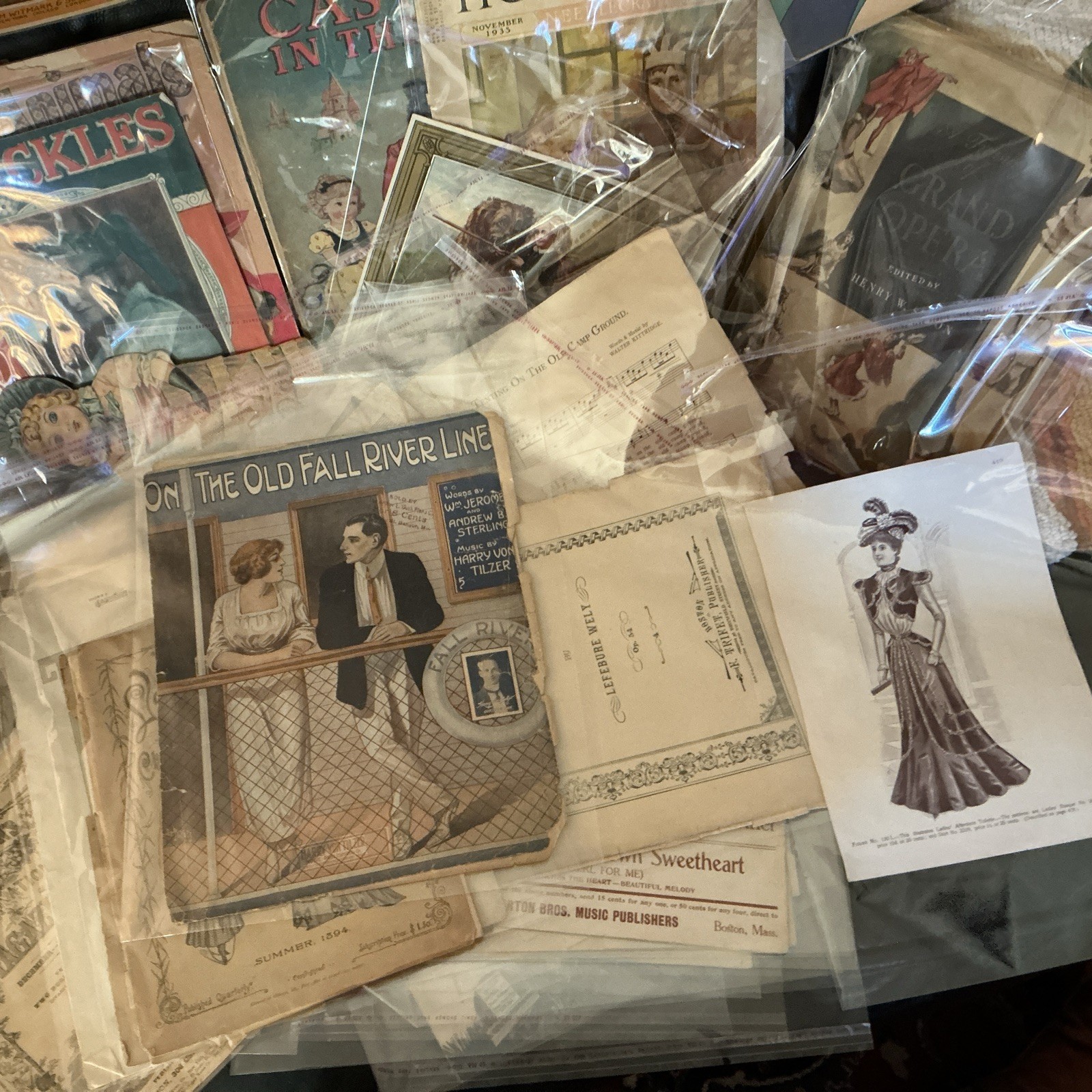 HUGE  12+lb Lot  19th-20thc VIntage & Antique Ephemera Books Albums Photographs