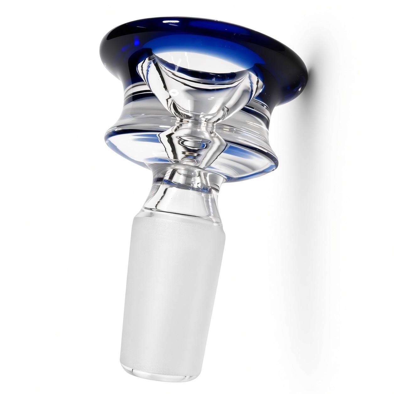 Ultra Thick Heavy 14MM Blue Bowl Quality Glass Water Pipe Slide Replacement 