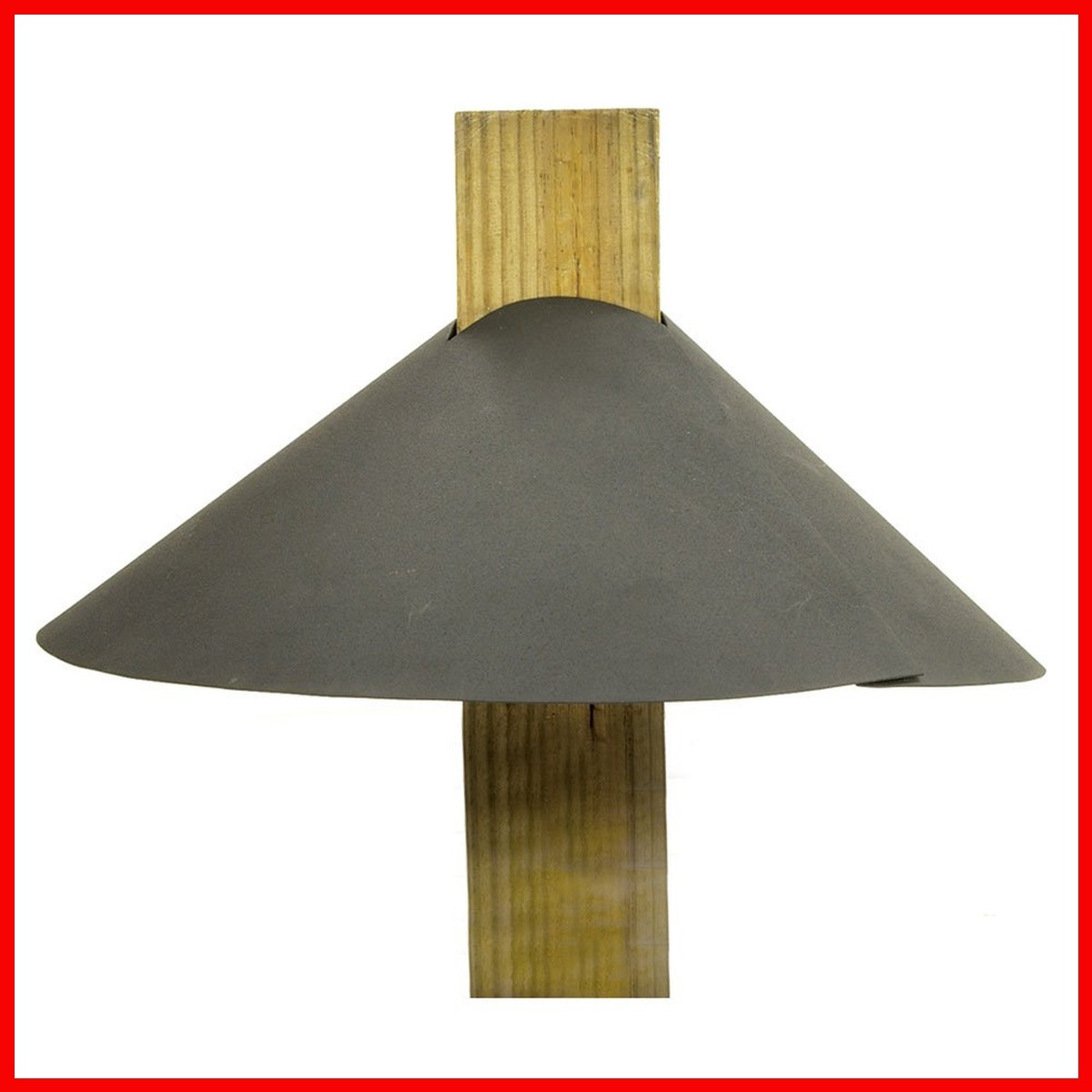 Achla Designs Squirrel Deflector For 4 By 4 Post, Black BGD-04