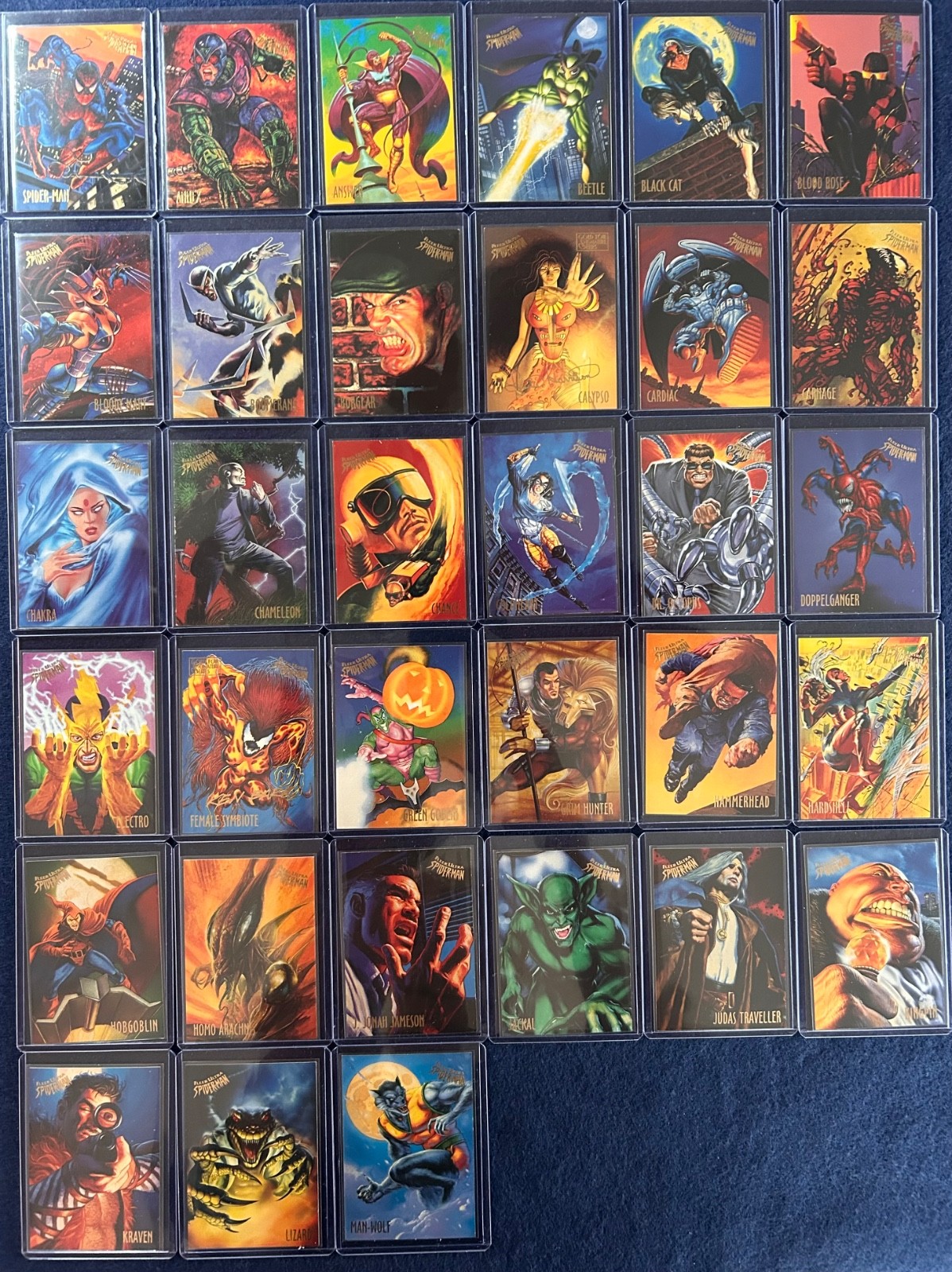 1995 Lot of 33 Marvel Fleer Ultra Cards Spider-Man Carnage
