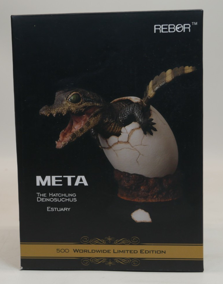 REBOR The Hatchling Deinosuchus Dinosaur Statue Display META ESTUARY Red Version