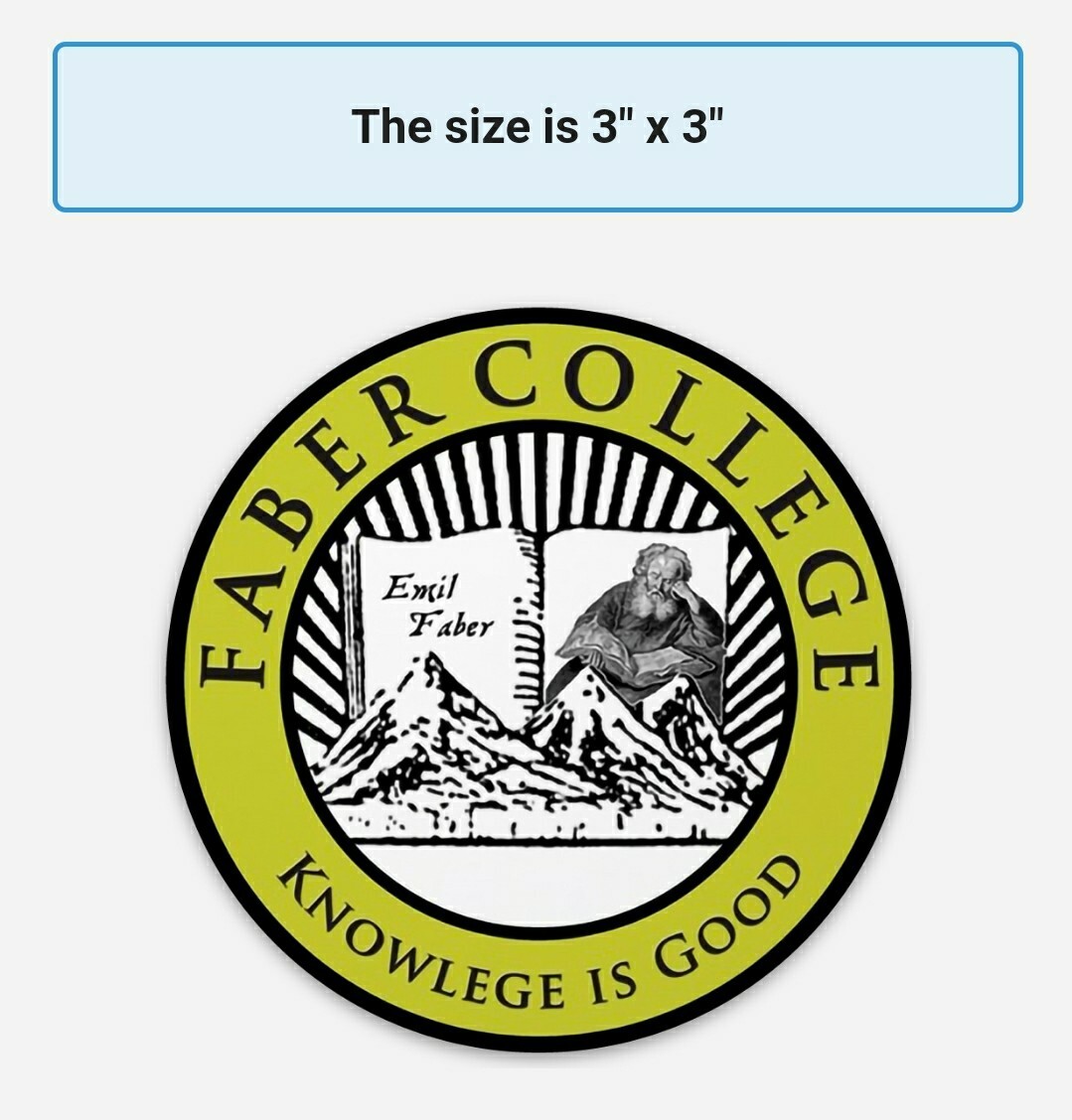 National Lampoons Animal House FABER COLLEGE Sticker Lot(5) | *5* YEAR WARRANTY