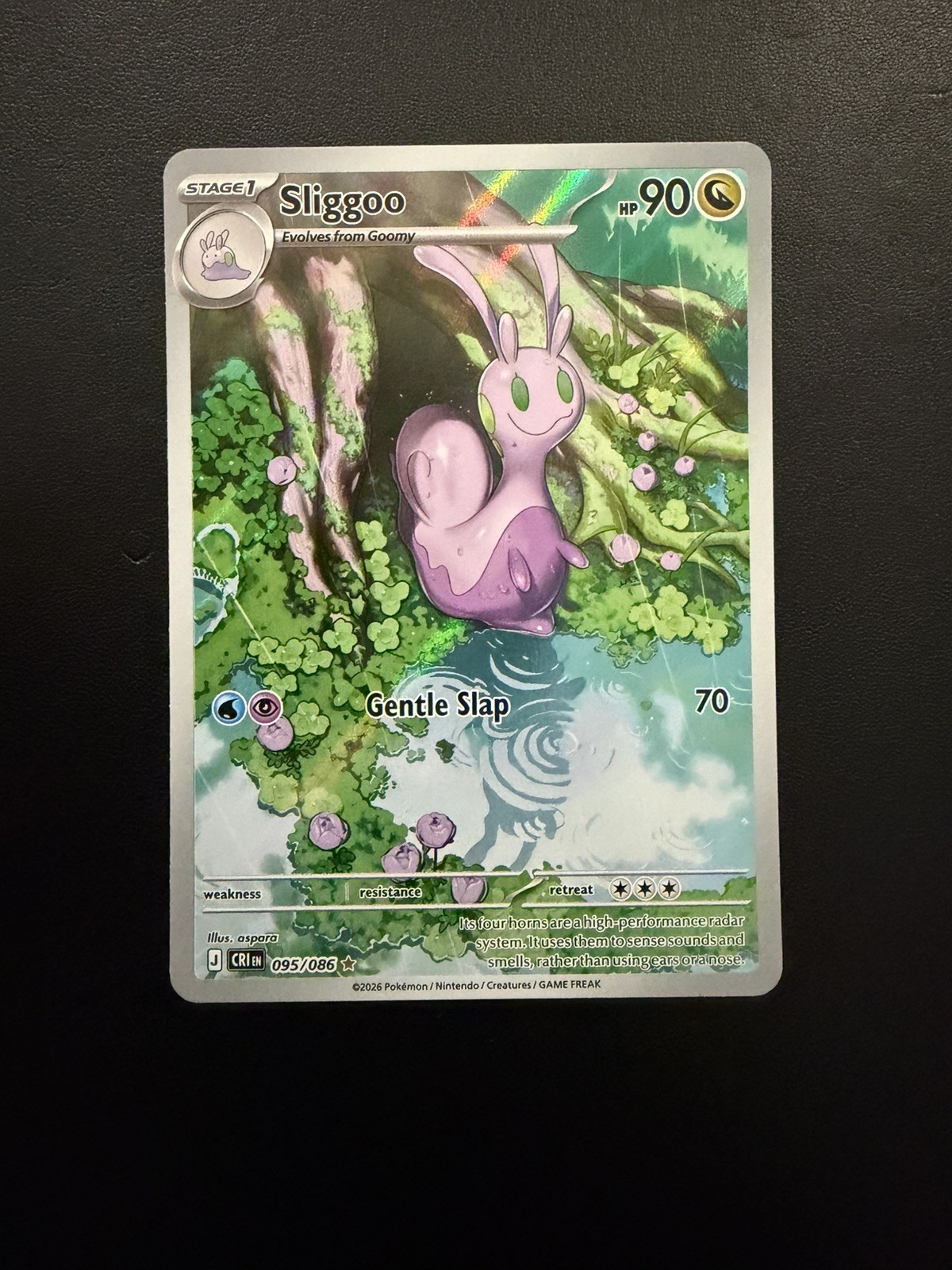Pokemon TCG Sliggoo 095/086 Illustration Rare Chaos Rising