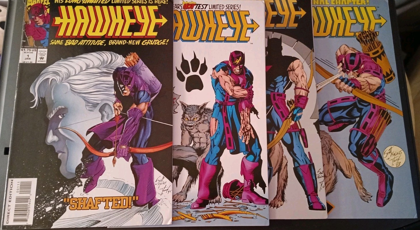 HAWKEYE # 1 - 4 Complete Series  1994 Marvel Comics VF