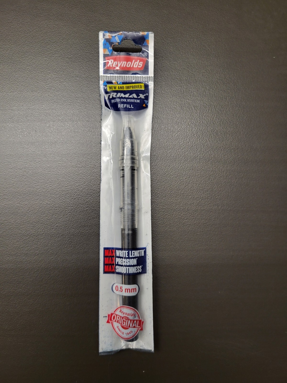 Reynolds Trimax 0.5 mm Refill Fluid Ink System - 10 Refill (Black) - NEW