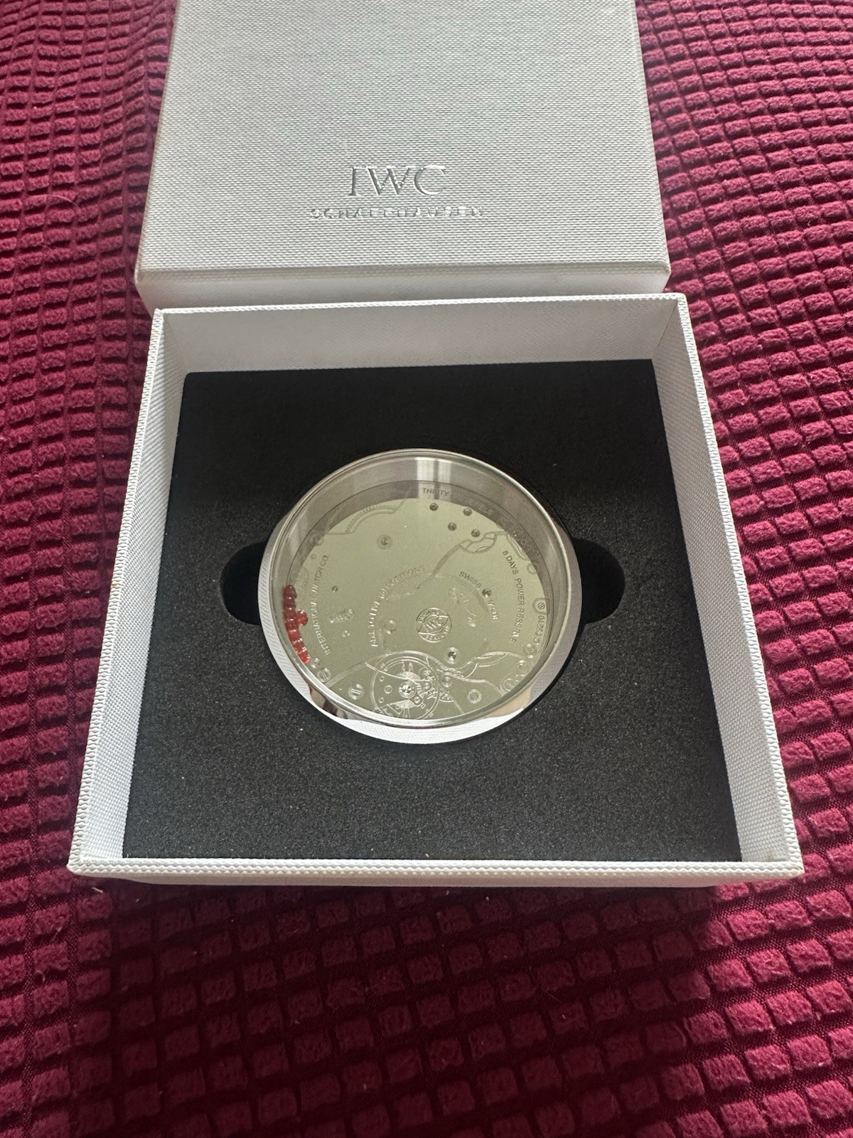 IWC Schaffhausen Calibre 59000  Jewels Game Desk Paperweight - Boxed Rare