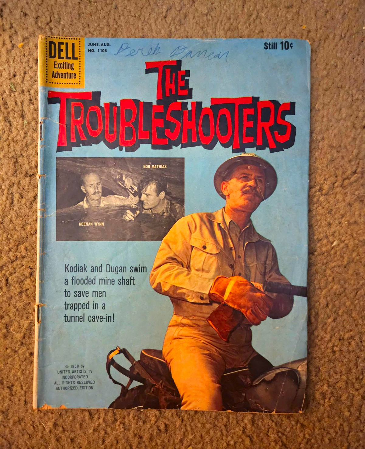 Dell The Troubleshooters #1108 Dell Comics Silver Age 1960 Kodiak Dugan