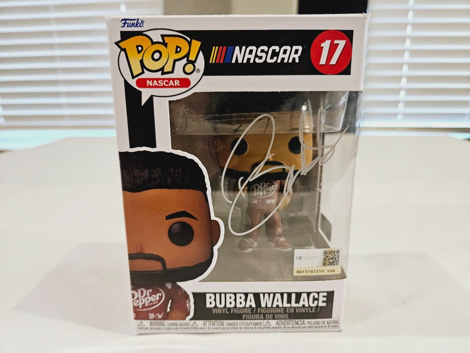 BUBBA WALLACE NASCAR RACING AUTOGRAPHED AUTO FUNKO POP Pristine Certified