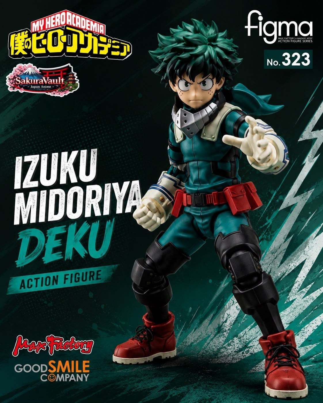 Figma No.323 Izuku Midoriya Deku My Hero Academia Action Figure
