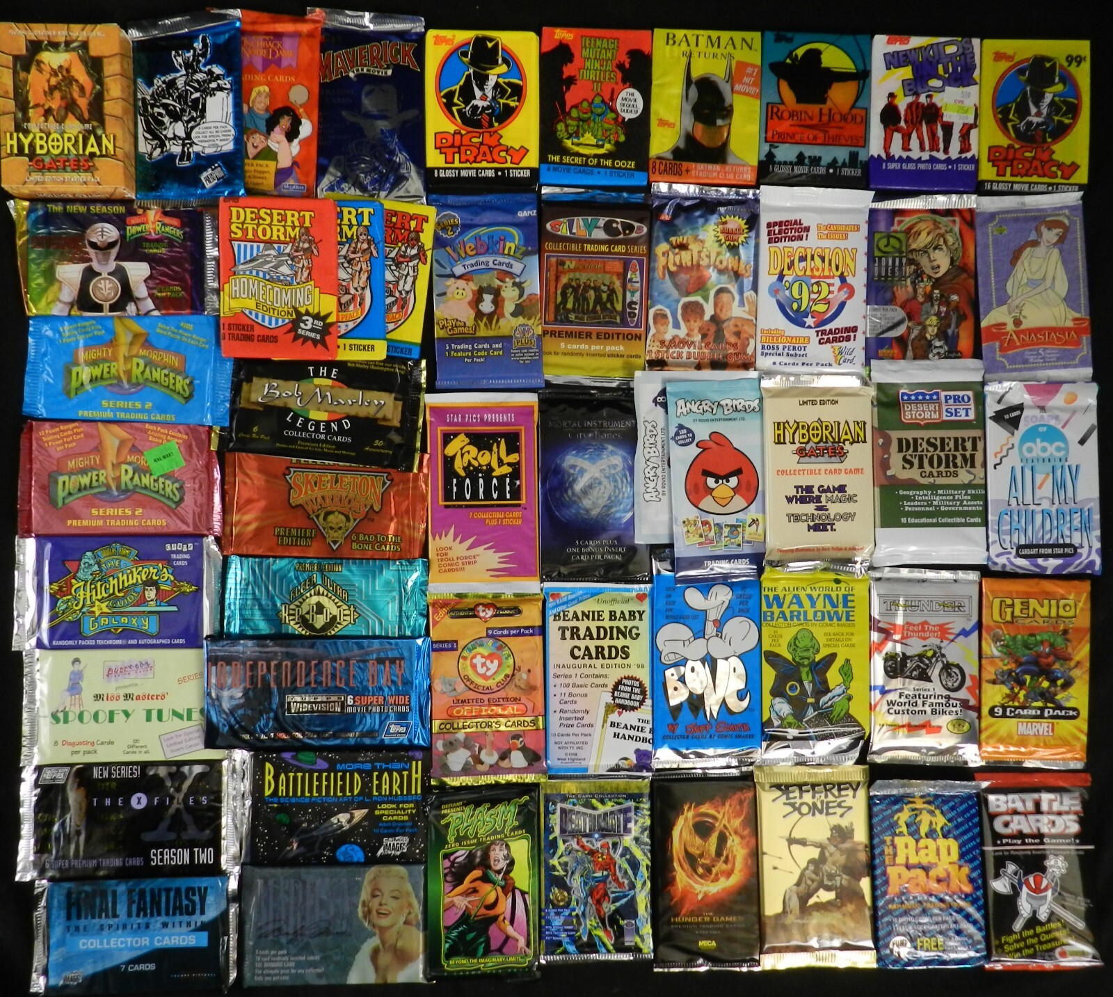 30 Vintage Non Sports Trading Card Packs Lot (22 Different) w/2 Premium Packs