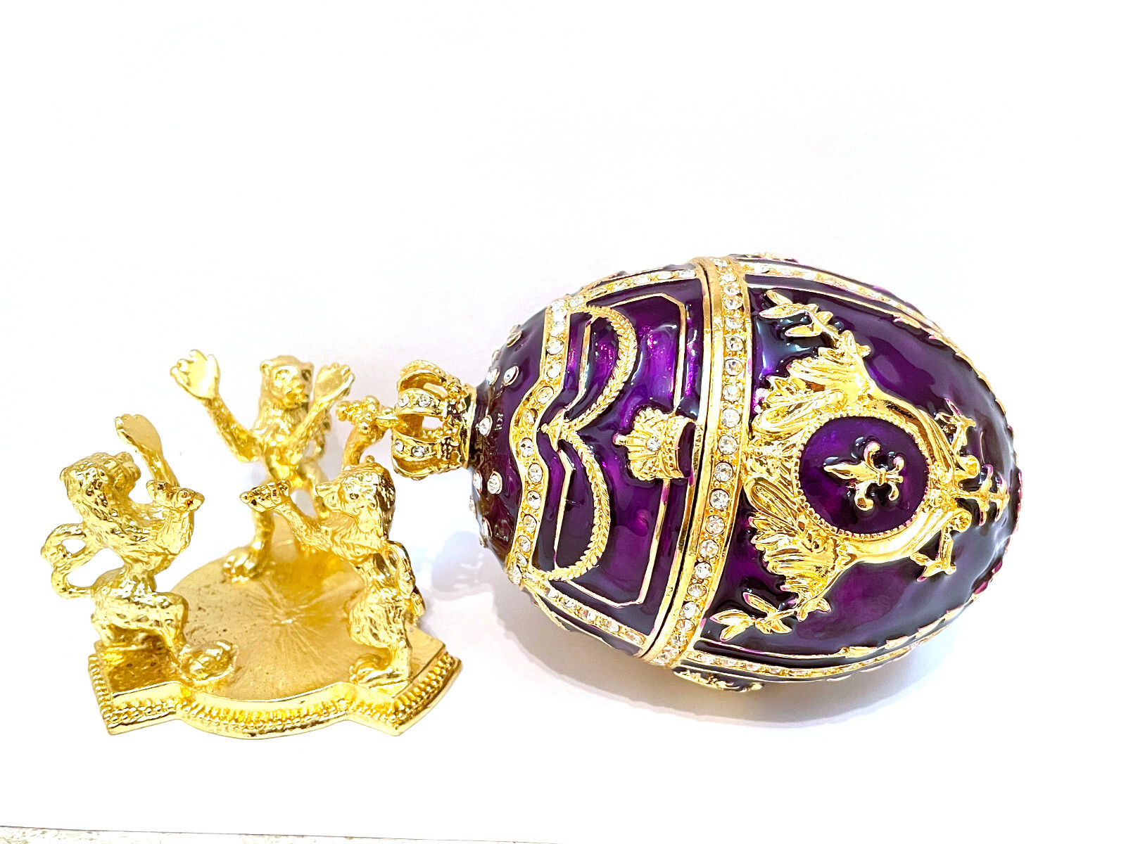 Faberge egg Mourning gift 200Swarovski HANDSET Fabergé egg Condolense gift Home