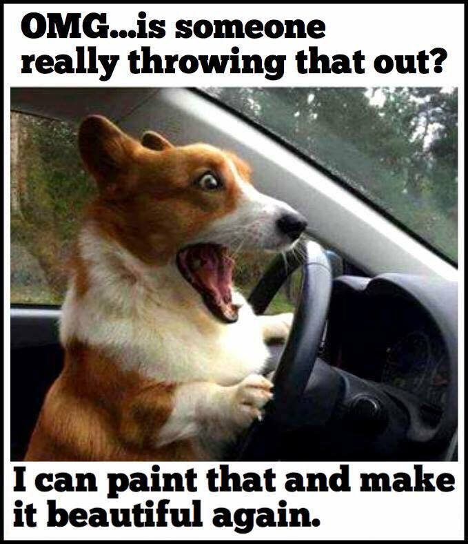 Funny corgi  dog  refrigerator magnet 3 1/2 X 4 1/2 
