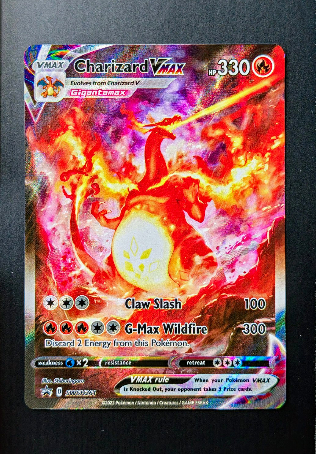 2022 Pokémon TCG - Charizard VMAX SWSH261 Sword & Shield Promo Holo