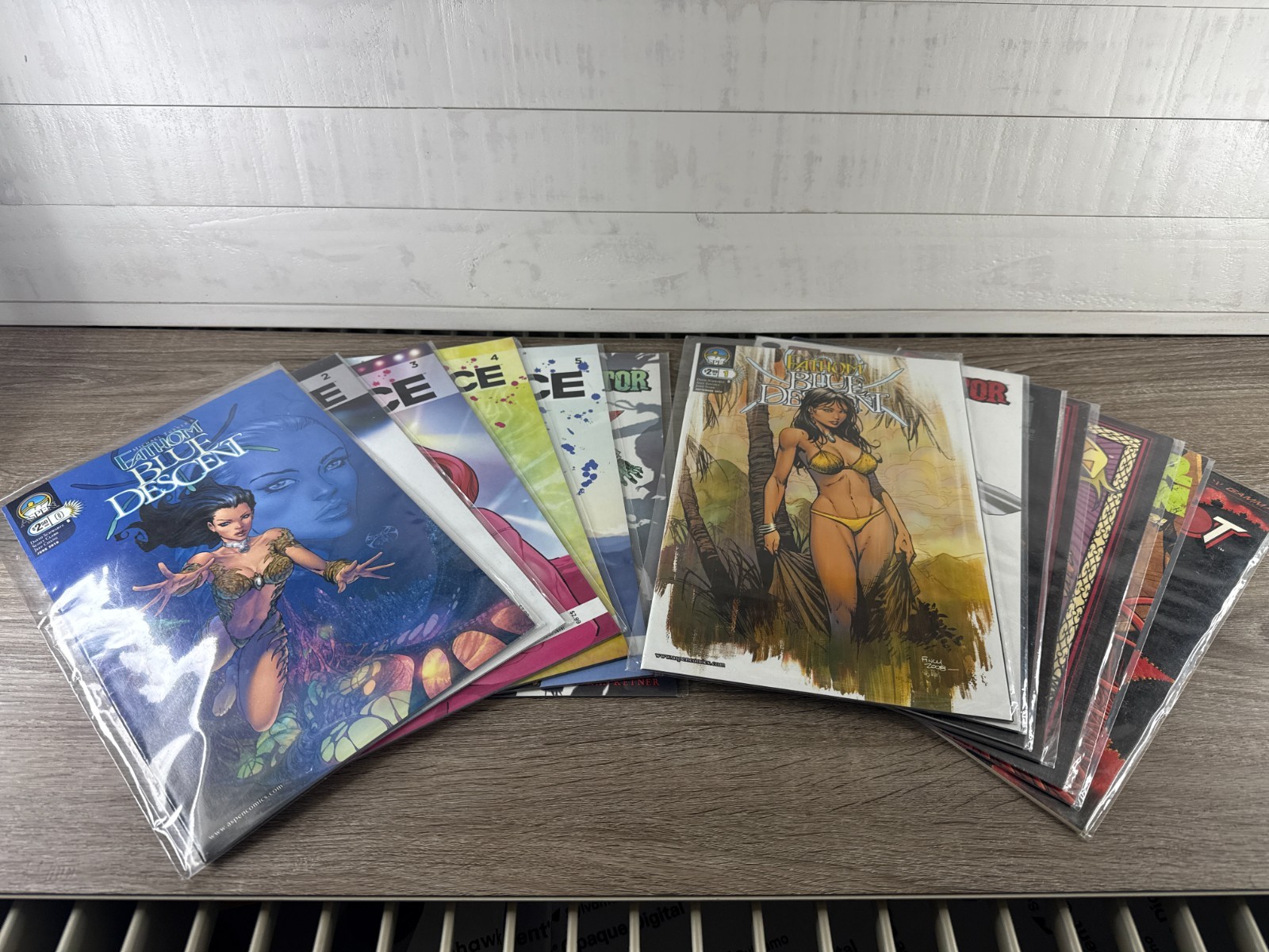 Lot (13) Mixed PB Comics Image DC Aspen Bounce Witch Doctor Fathom Wonder Woman