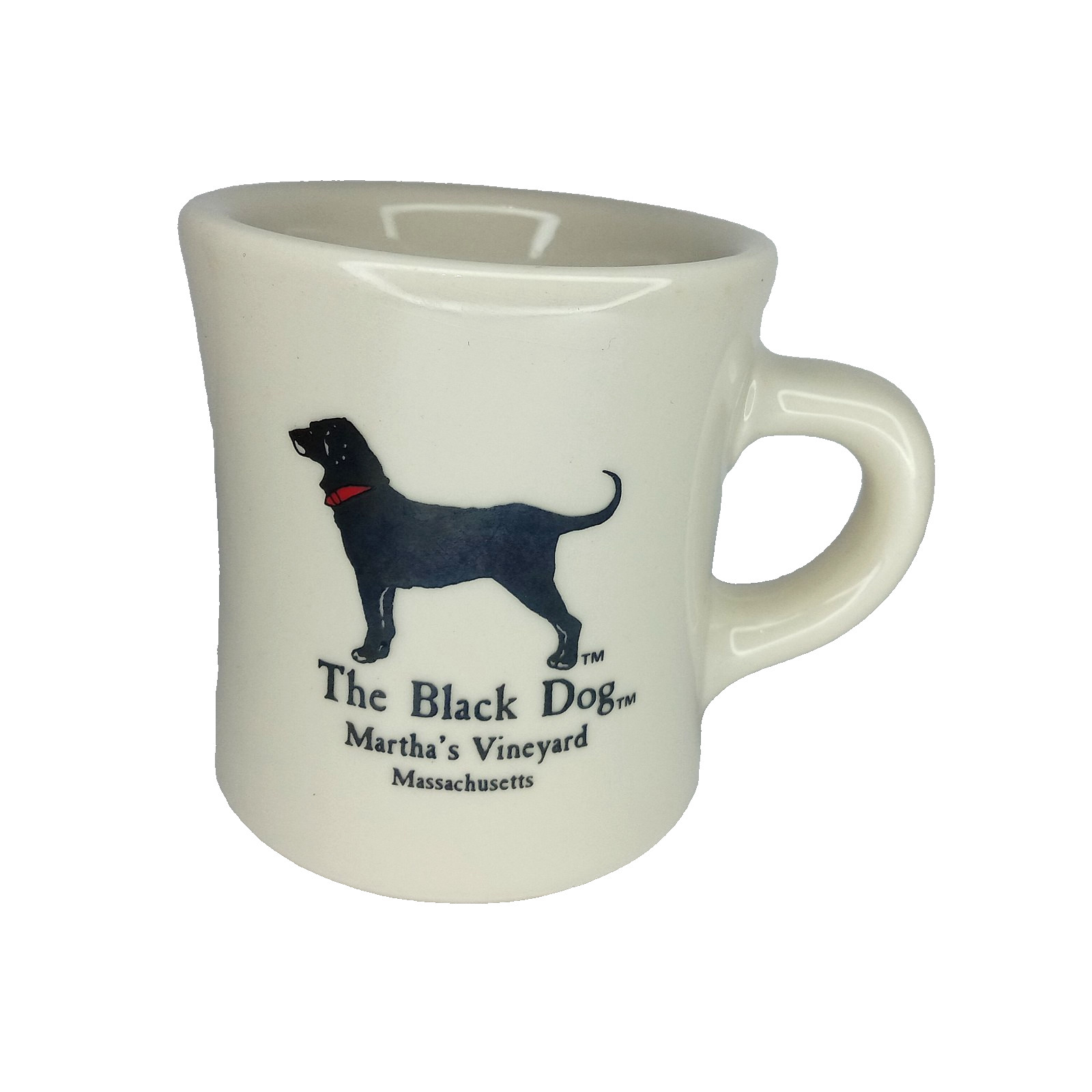 VTG The Black Dog Marthas Vineyard Diner Mug-Victor Restaurant Ware Impressed