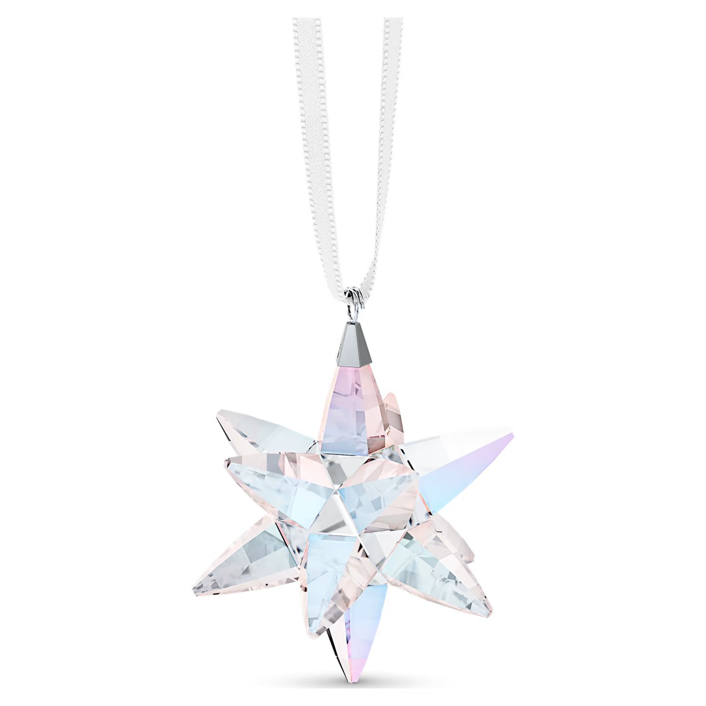 Swarovski Crystal Star Ornament, Shimmer, Small, White 5715080