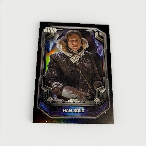 2026 Topps Chrome Star Wars Cosmic Crystals Han Solo Insert Card COS-12