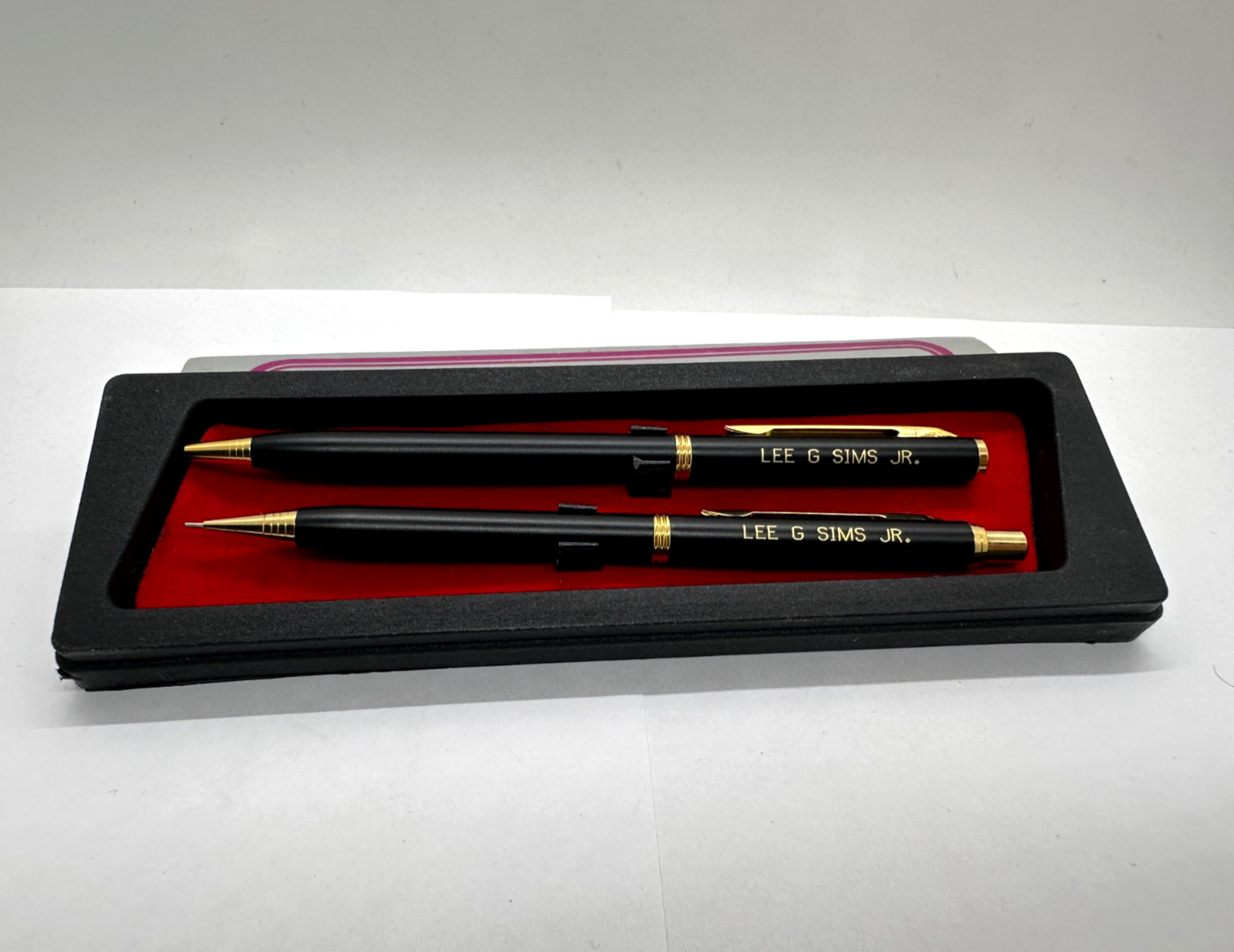 Vintage Engraved Lead Pencil & Pen