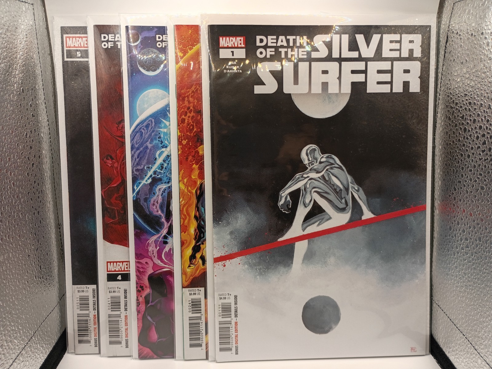 Marvel lot DEATH OF THE SILVER SURFER 2025#1,2,3,4,5 Greg Pak/Sumit Kumar 1-5