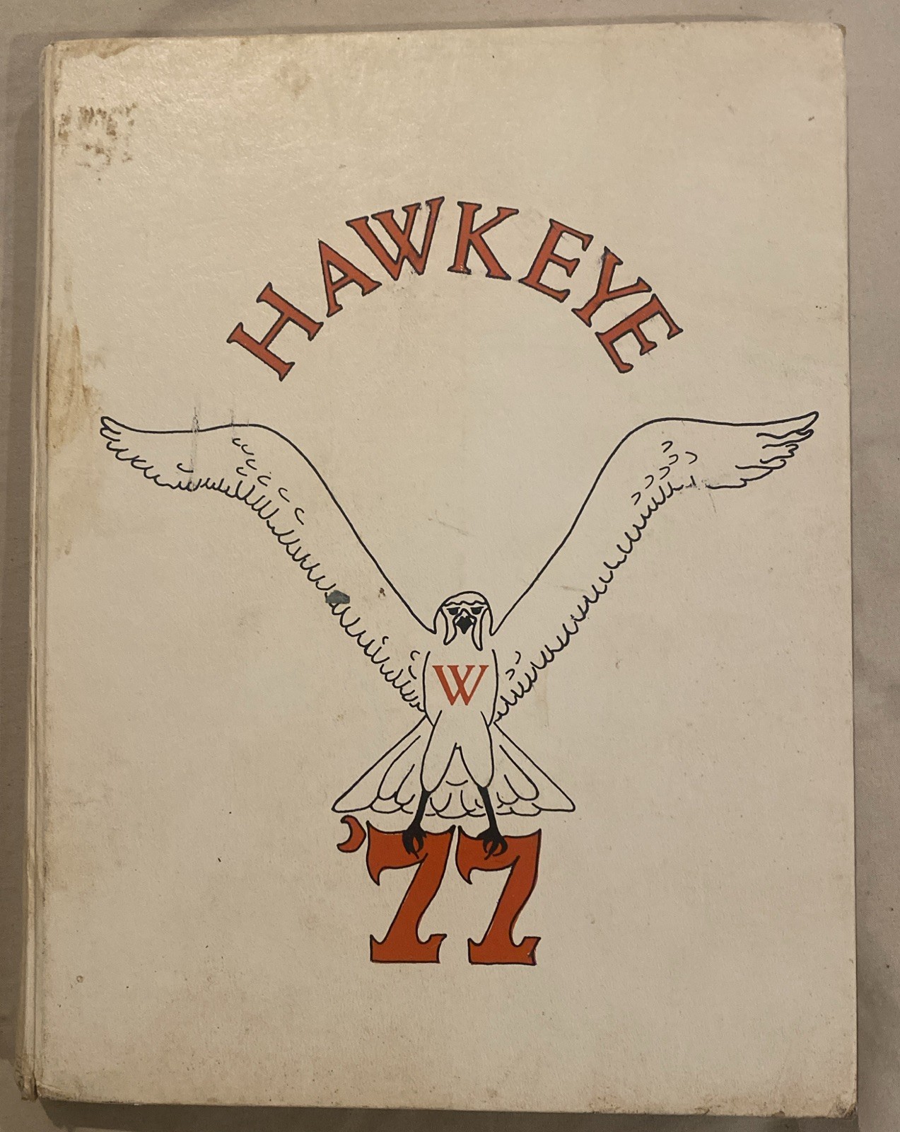 Vintage 1977 West Wilkes High School Hawkeye Year Book Wilkesboro NC