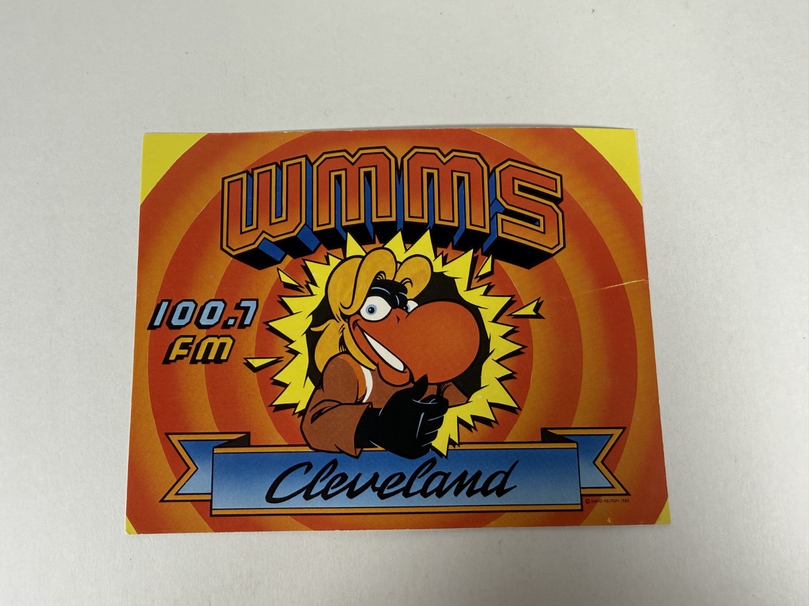 Vintage WMMS 100.7 FM Cleveland Buzzard Postcard Statler Tower Radio Mid 80's