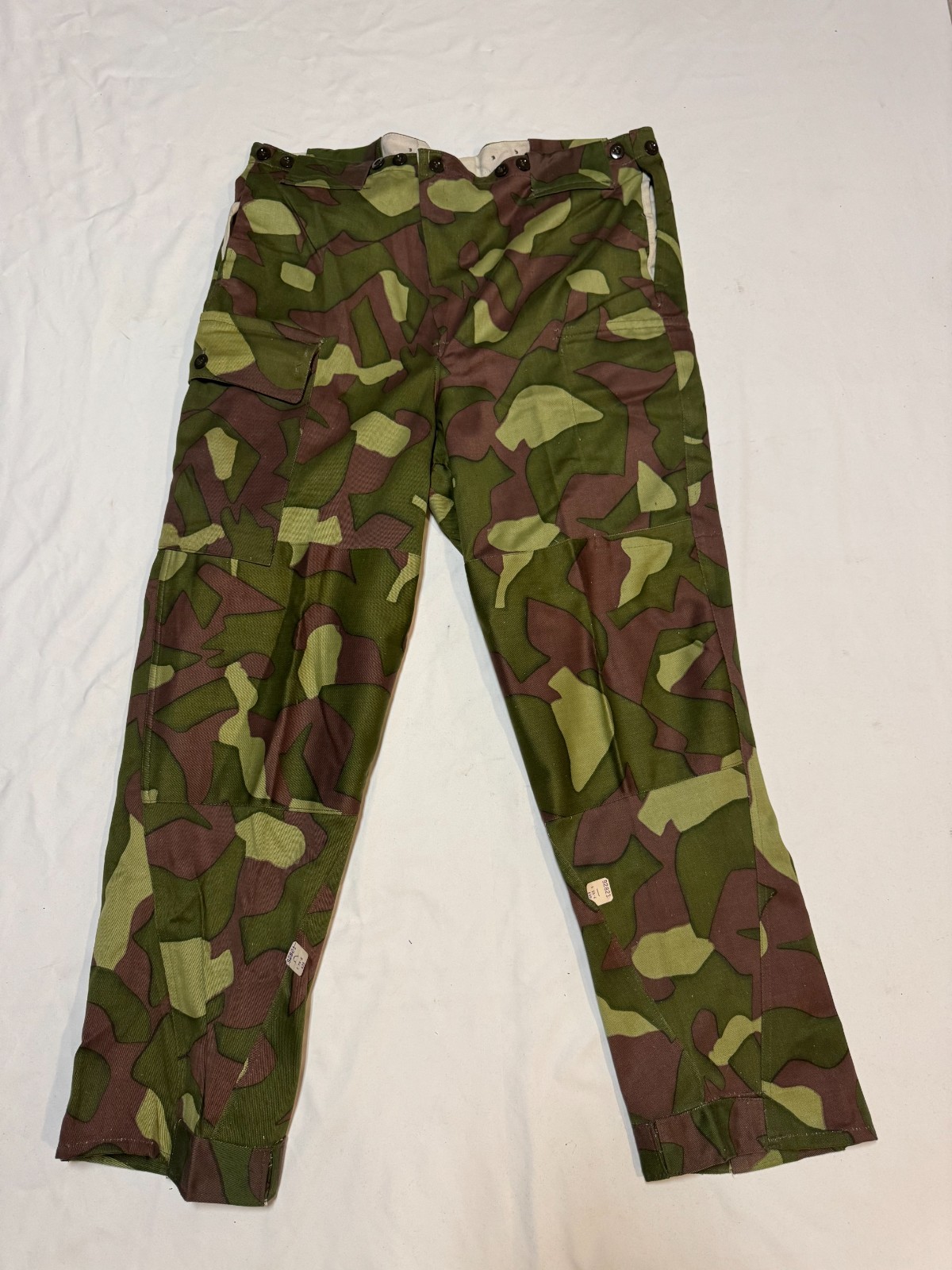 Vintage 1962 Special Finnish Army M62 Reversible Camo Trousers Size 56 Finland