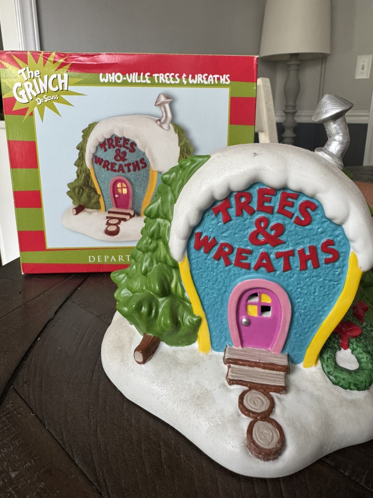 *Rare* Department 56 The Grinch Who-ville Trees & Wreaths