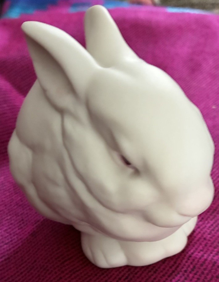 Cybis Mr. Snowball Bunny Rabbit Figurine Bisque Porcelain Signed 