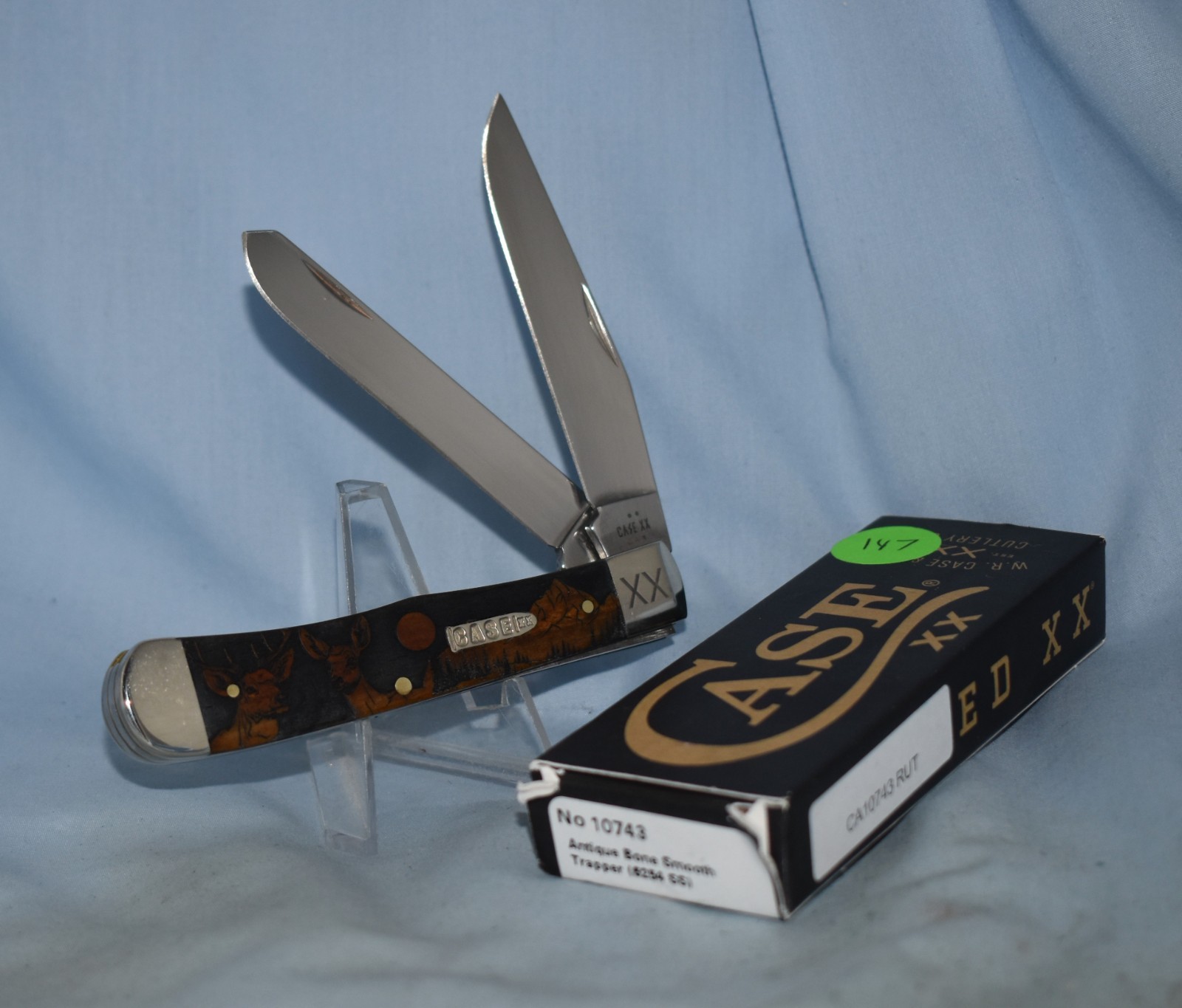 RARE CASE XX ANTIQUE BONE LARGE TRAPPER KNIFE 6254 5 DOT 2025 