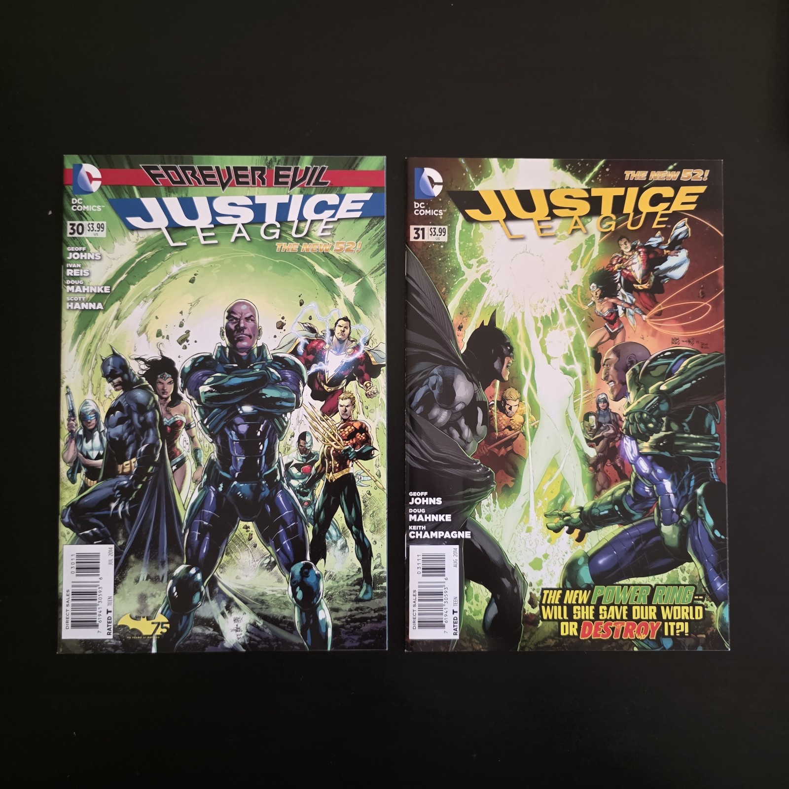 JUSTICE LEAGUE #30 & #31 (2014) | 1st APPEARANCE OF JESSICA CRUZ | NM+