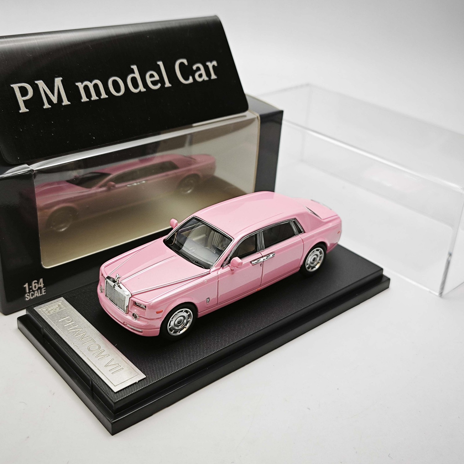 1/64 Phantom VII Diecast Model Car Static Collection Pink Valentine's Day Gift