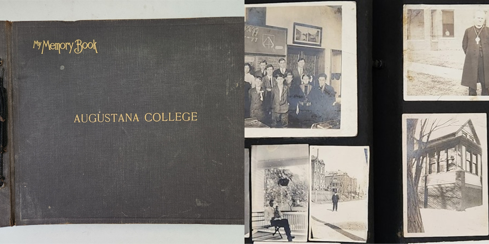 1917 antique TRAVEL PHOTO ALBUM w 792 photos Yellowstone Augustana College Cars