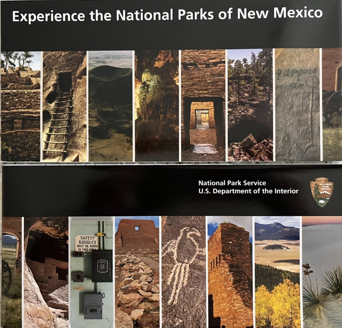 EXPERIENCE the PARKS of NEW MEXICO  NATIONAL PARK SERVICE UNIGRID BROCHURE/MAP B