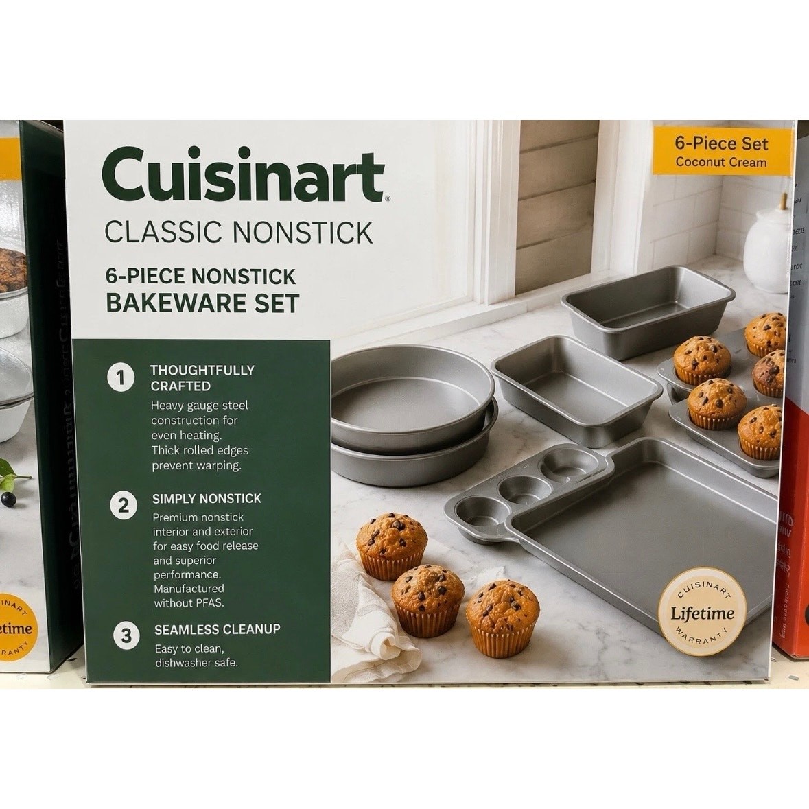 New Cuisinart 6-Piece Classic Nonstick Bakeware Set Collectors Edition