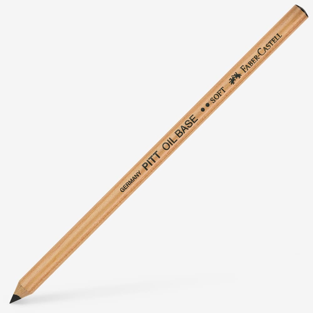 Faber-Castell : Pitt Oil Base Pencil : Black : Soft set of 3