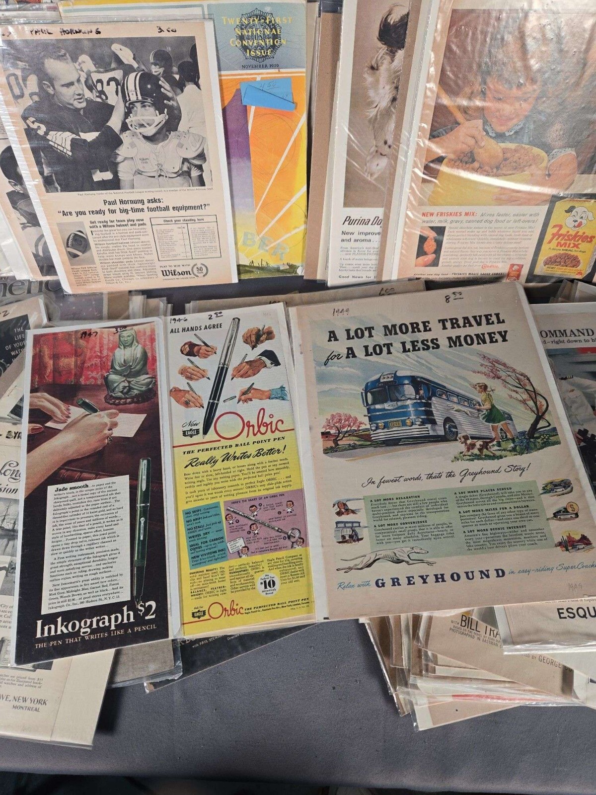 Advertisements From The 1920s - 1960s Approx Qty 80