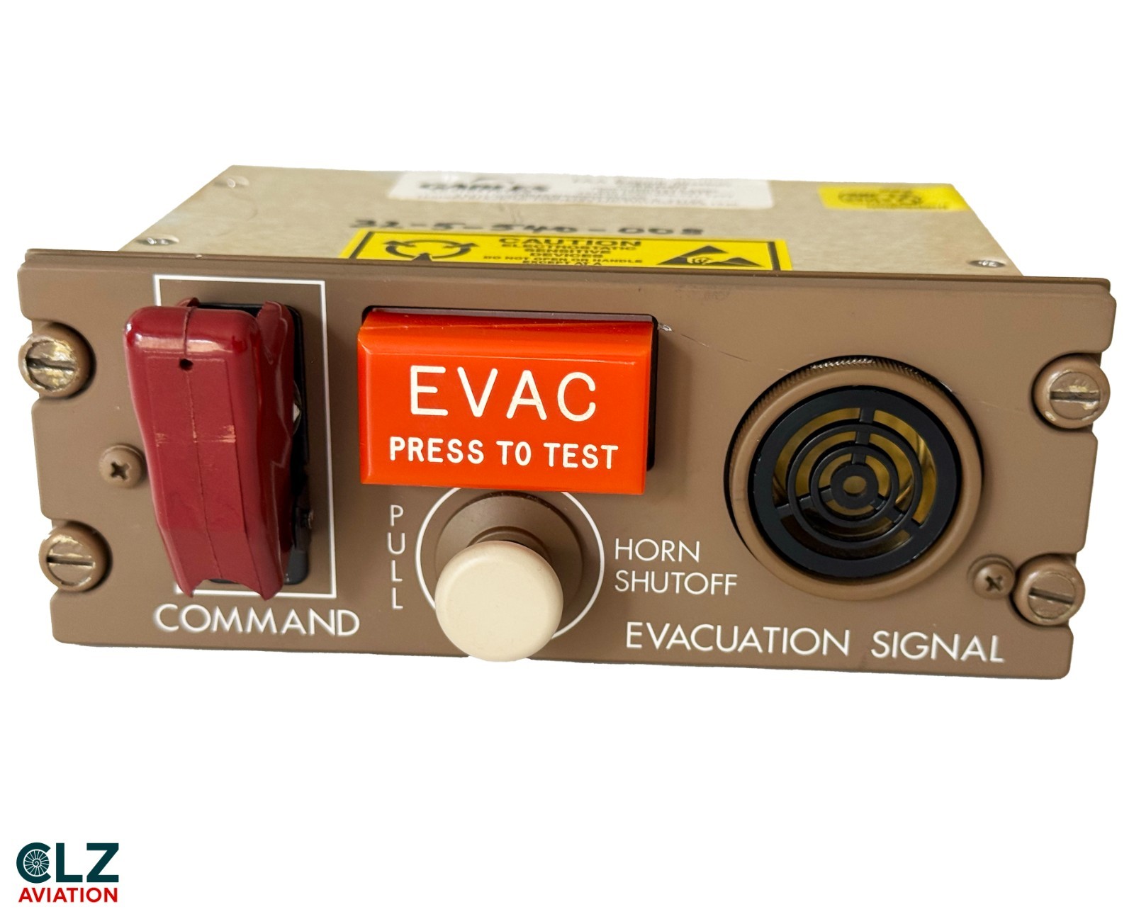 Boeing 747 Evacuation Signal Command Cockpit Panel