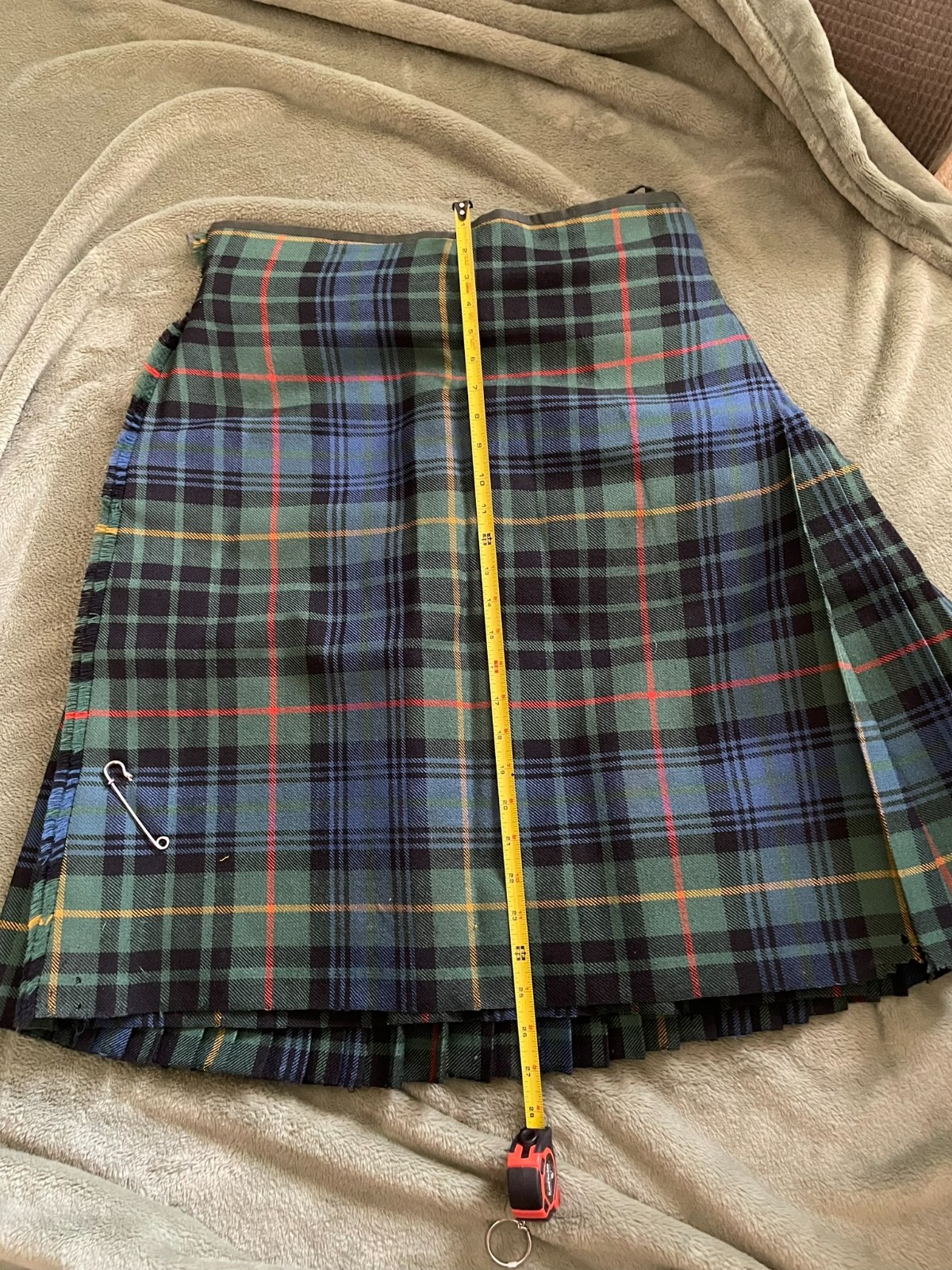 ANTIQUE WWII 1941 Officer Scottish Kilt Wm Anderson & Sons Hamilton Hunting Tart