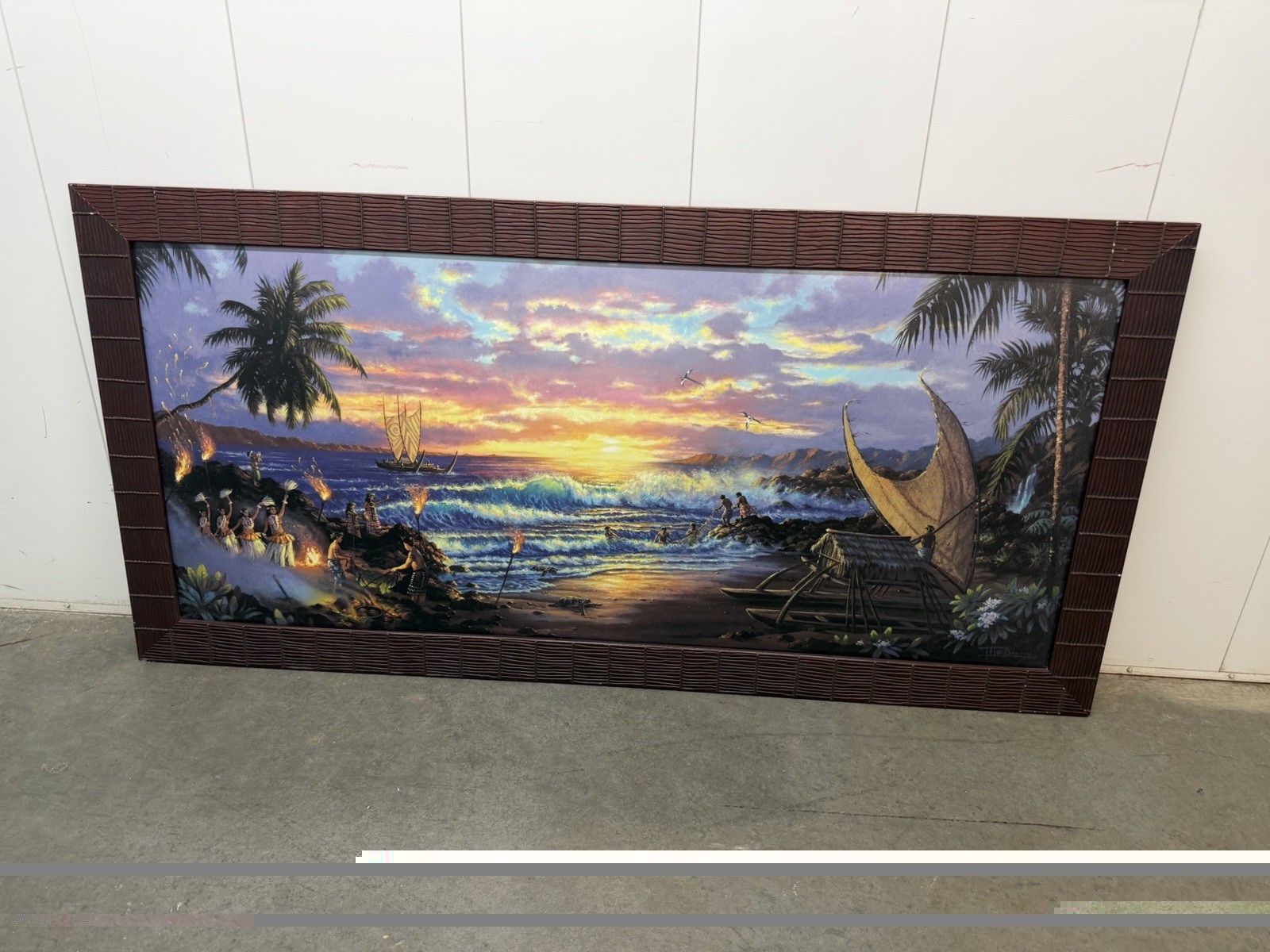 Disney Polynesian Resort Hotel Room Framed Art. Commissioned 2005
