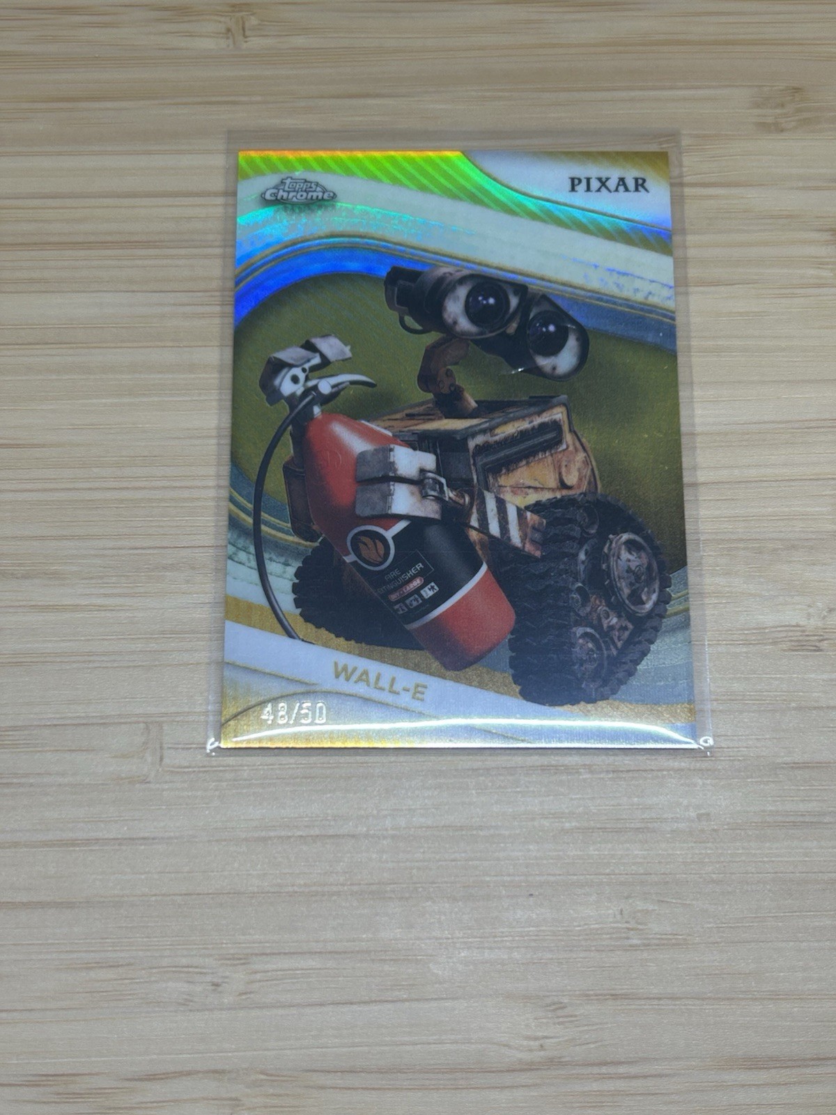 2025 TOPPS CHROME DISNEY GOLD REFRACTOR #68 WALL-E /50