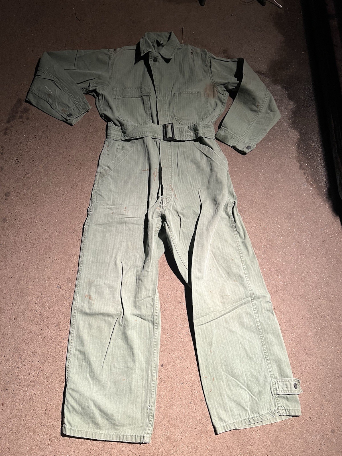 1940s US Army HBT Coveralls Worn (JJ981