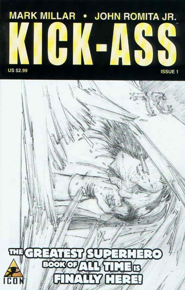 Kick-Ass #1B VF/NM; Icon | Mark Millar - John Romita Jr - w/Bag+Board