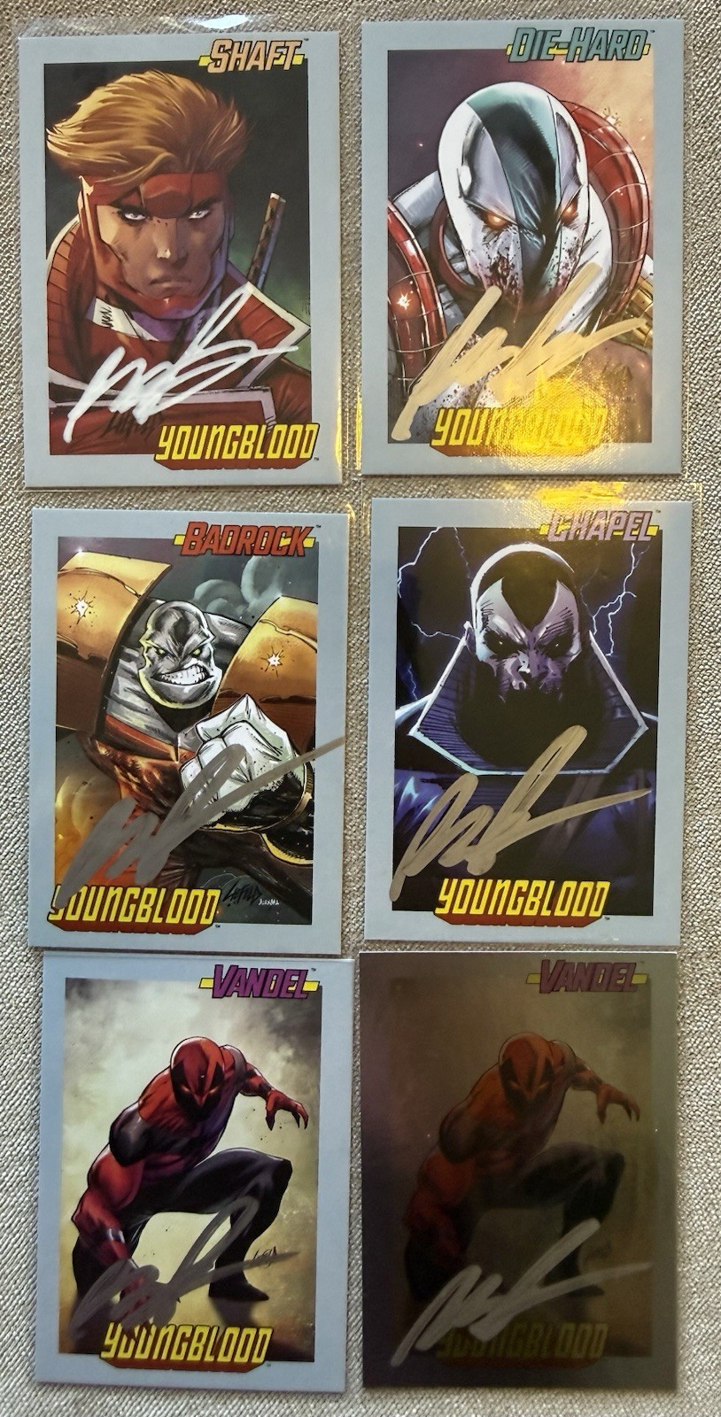 Youngblood Trading Card Set- All Signed by Creator Rob Liefeld
