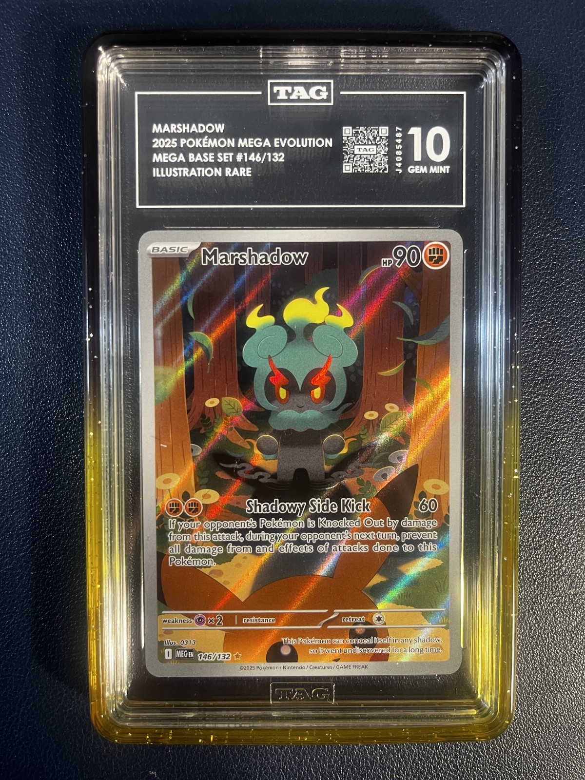 Marshadow  Pokemon Mega Evolution Illustration Rare TAG 10 PSA #146/142