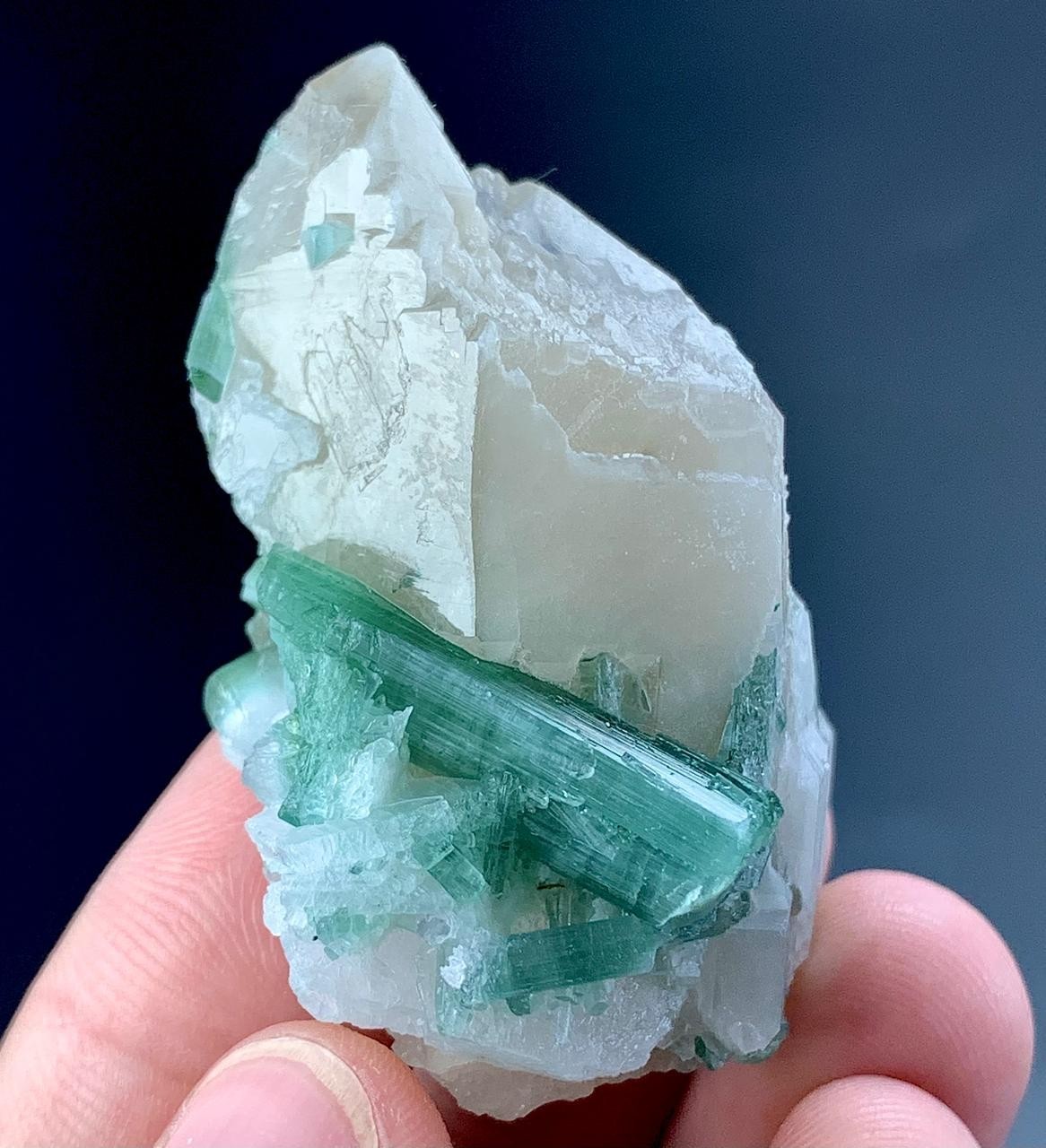 185 Carat Tourmaline Crystal With Quartz Specimen From Afghanistan