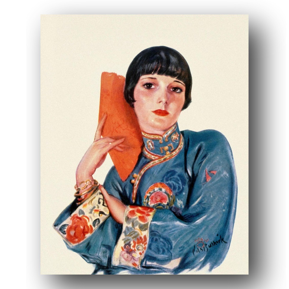 Louise Brooks Photo 8x10 1927 Photoplay Magazine Cover Japanese Kimono