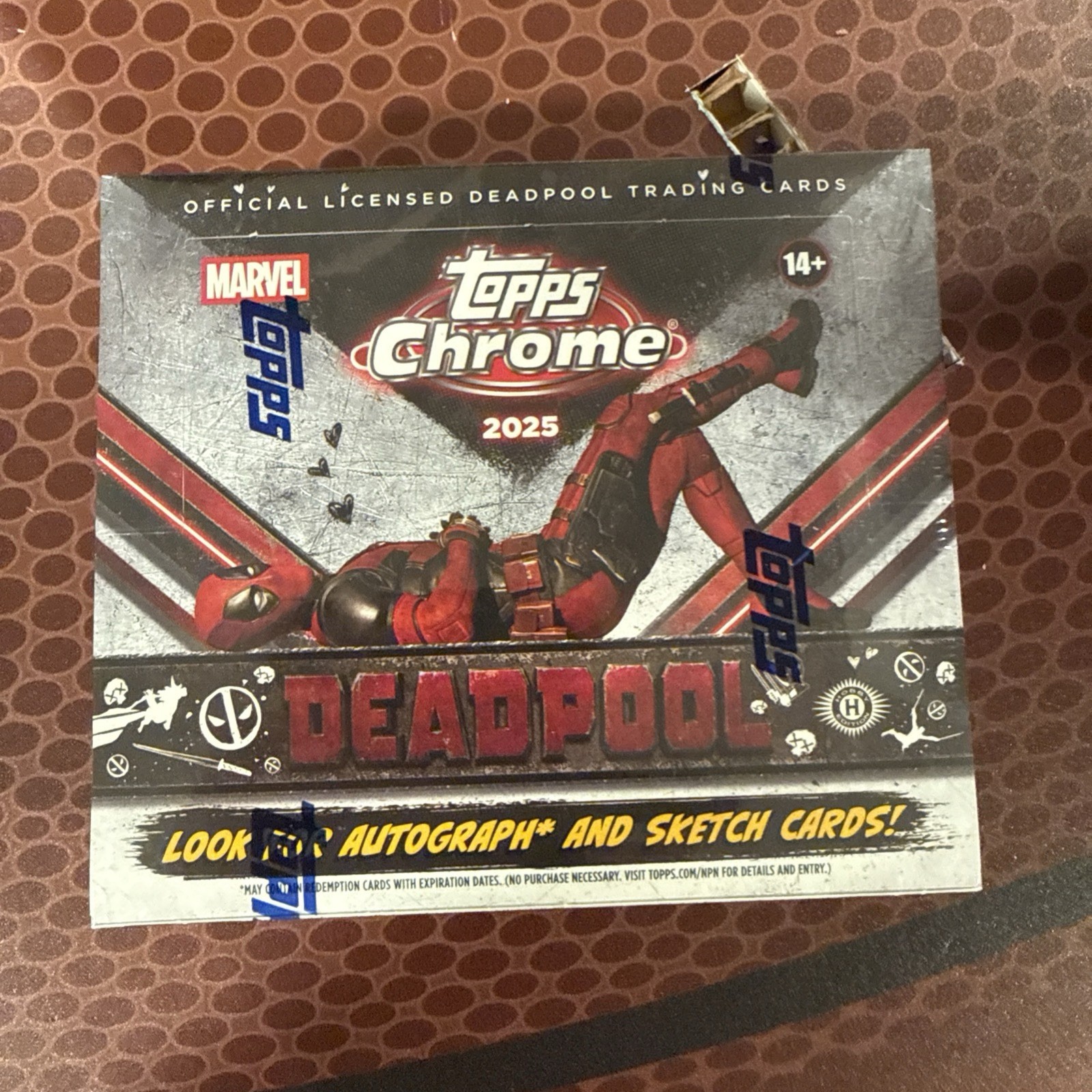 2025 Topps Deadpool Chrome Hobby Box Factory Sealed