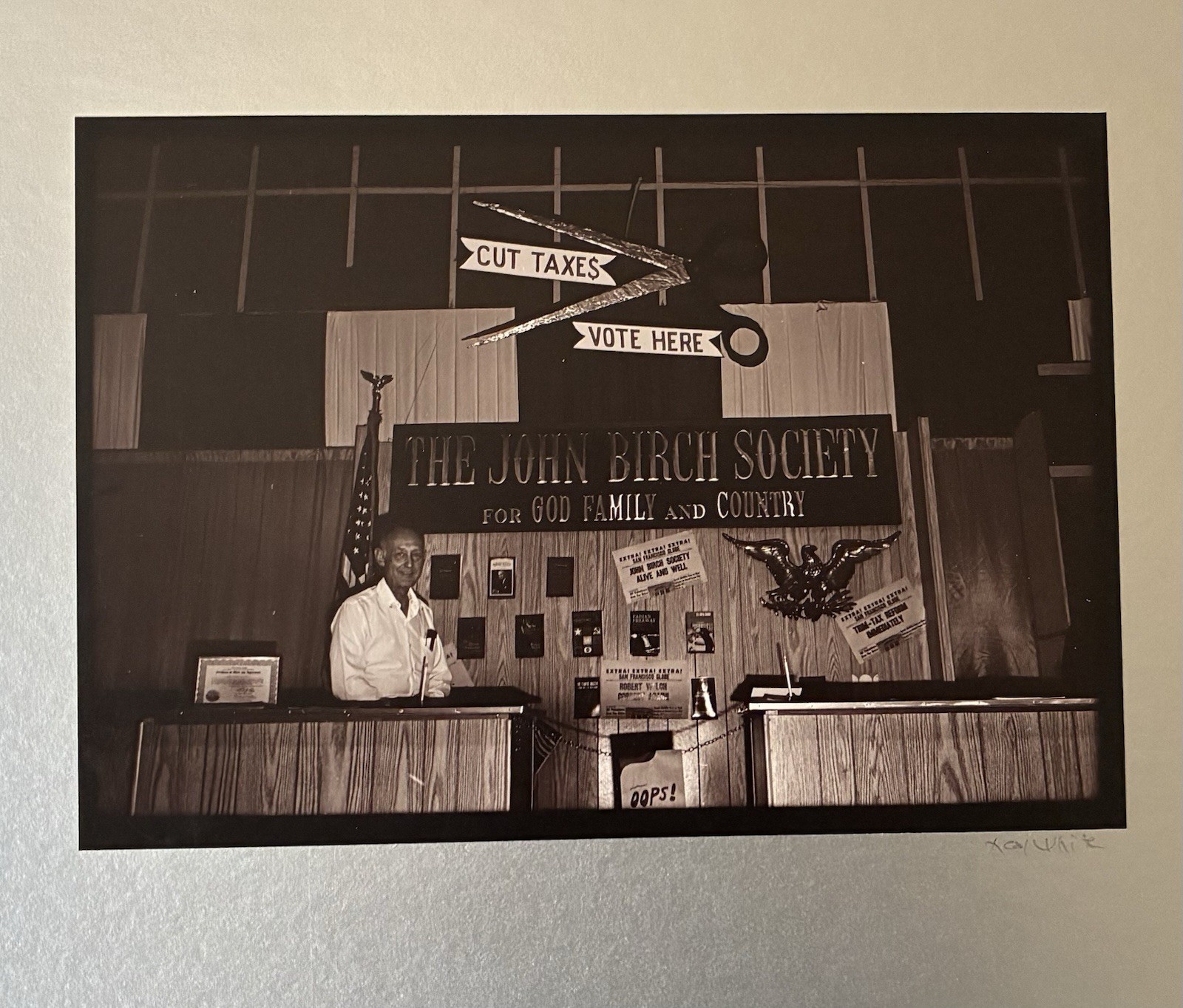 John Birch Society Political Americana Vintage B&W Neal White Signed Photo
